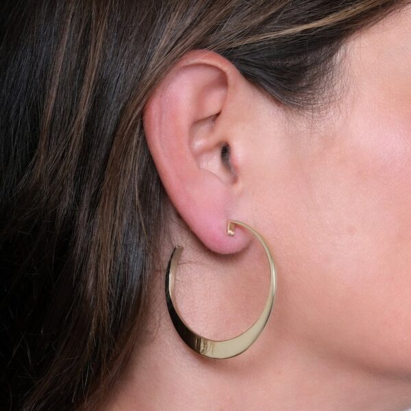 Circle of Dreams Large Silver Hoop Earrings