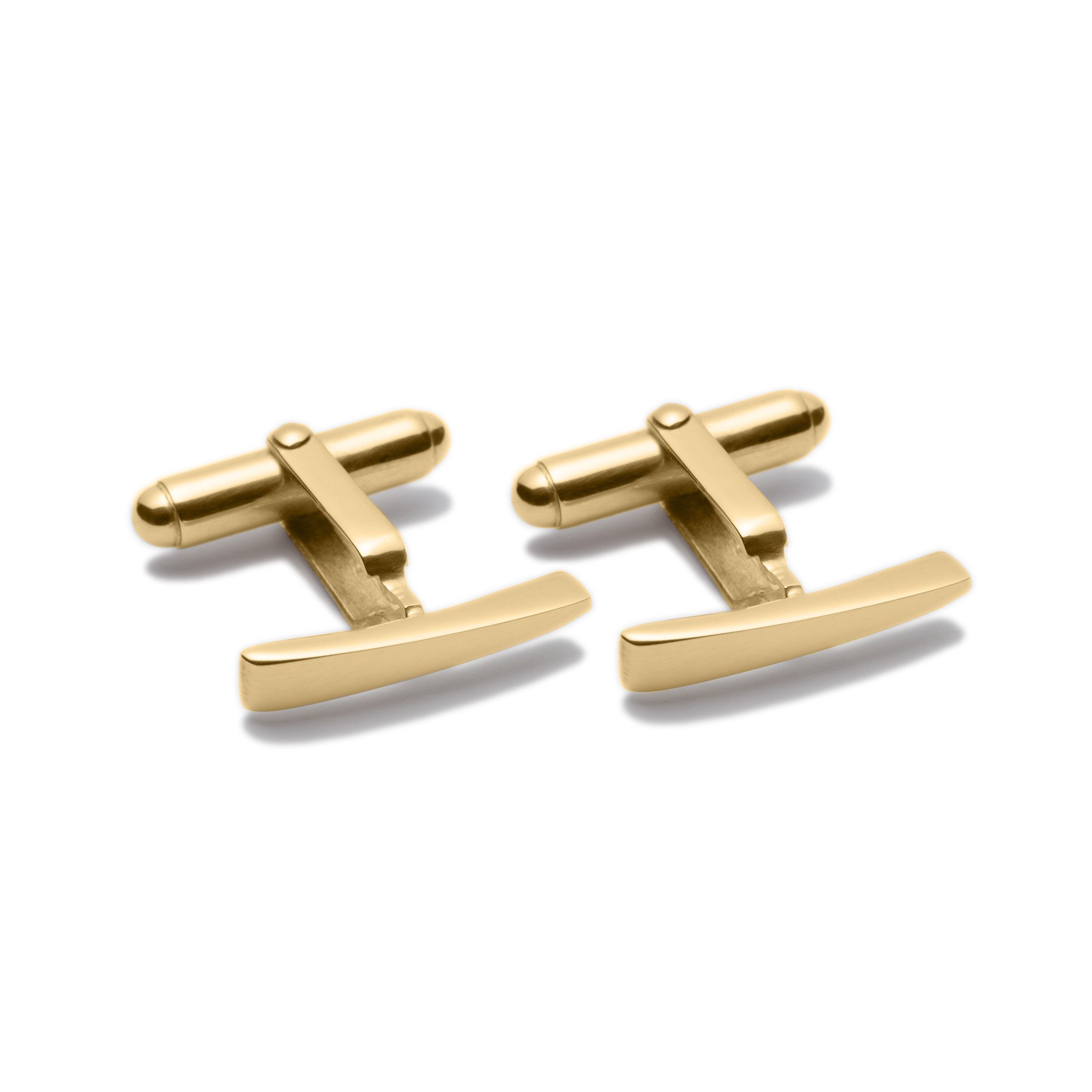 Circle of Dreams Gold Bar Cuff-links.Unique designer jewellery handcrafted in Ireland.